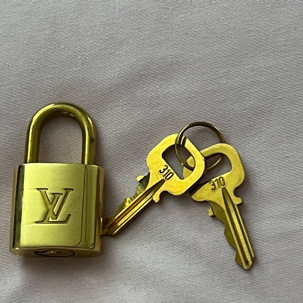 Louis Vuitton lock and keys set
